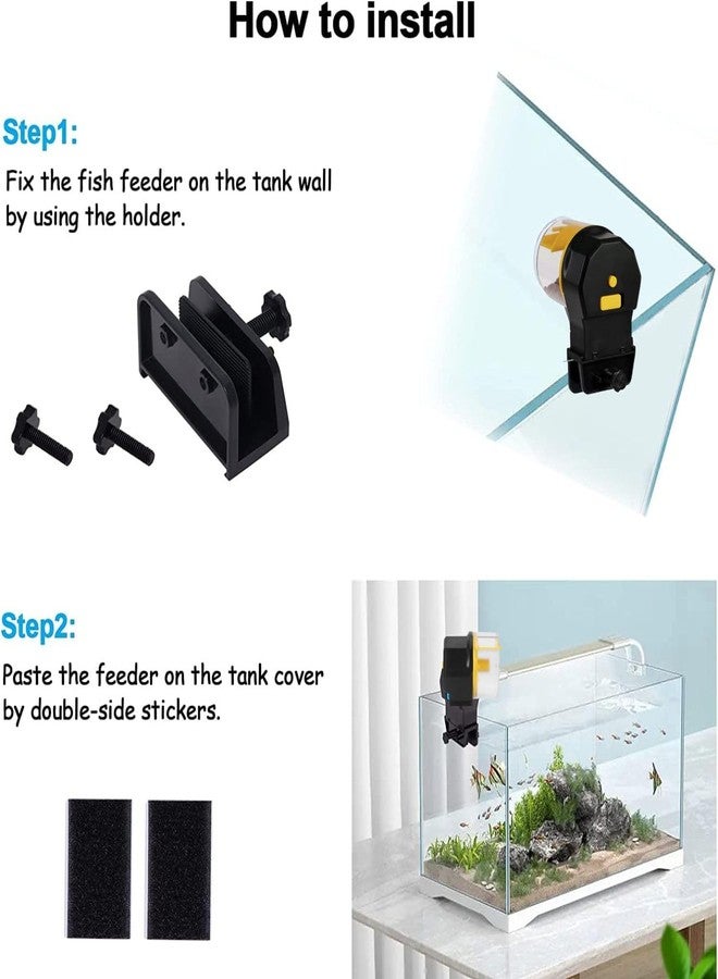 VAYINATO® Aquarium Fish Tank Automatic Plastic Fish Food Feeder with Free 2 Dispenser 50G/100G | Random Colour (Pack of 1) by Petzlifeworld - Image 4